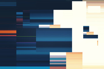 Modern background with dead pixel and bug, glitch and error signal. Optical distortion, overlapping geometric. It can be used for web design, printed products and visualization of music.