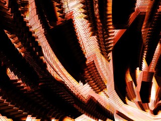 Modern background with dead pixel and bug, glitch and error signal. Optical distortion, overlapping geometric. It can be used for web design, printed products and visualization of music.