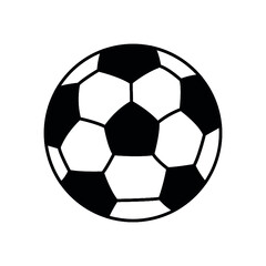 Fototapeta premium Soccer ball, simple style, icon. Vector illustration isolated on white background