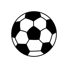 Fototapeta premium Soccer ball, simple style, icon. Vector illustration isolated on white background