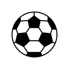 Fototapeta premium Soccer ball, simple style, icon. Vector illustration isolated on white background