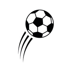 Fototapeta premium Soccer ball, simple style, icon. Vector illustration isolated on white background