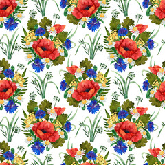 Seamless pattern with flowers for surface design, fashion design, wallpapers