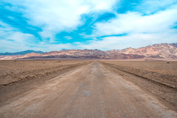 Panoramic view of the hills in Death Valley, USA