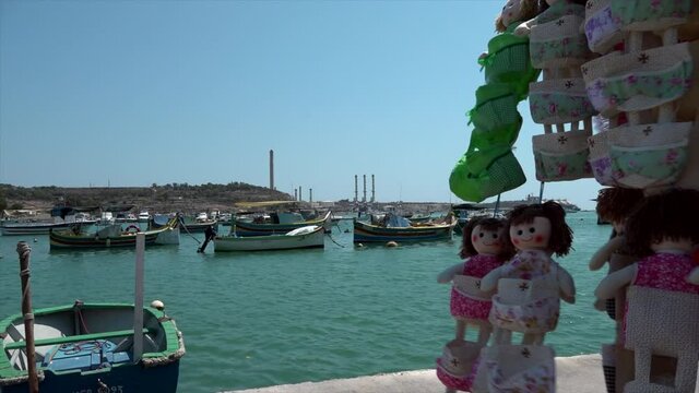 Old fisherman port and street market.