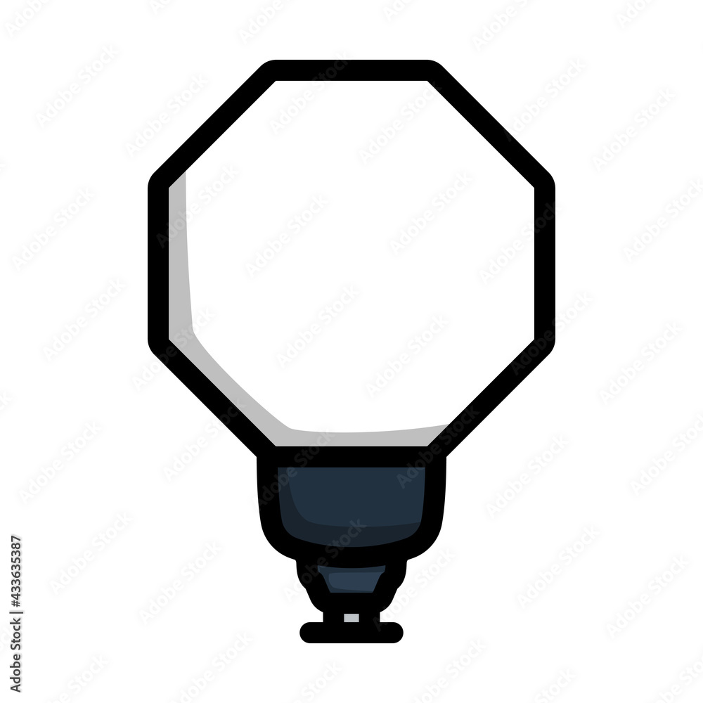 Sticker icon of portable fashion flash