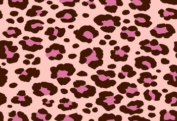 leopard pattern texture repeating seamless pink and black print background