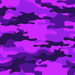 Camouflage seamless pattern. Abstract camo from spots. Military texture. Modern print for fabric and clothing. Vector illustration
