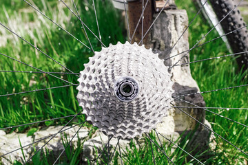 Kiev, Ukraine
April 23, 2021
Mountain bike wheel cassette. Repair, maintenance, breakage of bicycles. Editorial