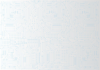 circuit board electronic or electrical line on black and white engineering technology concept vector background