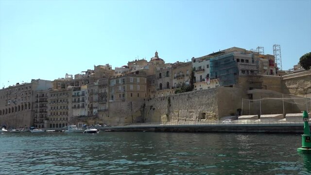 Shoreline of Malta walls.
