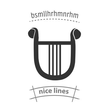 Barbitos simple vector icon. Barbitos icon