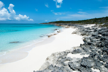 Half Moon Cay Island Beach And Rocks