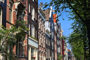 Naklejka premium Leidsegracht in Amsterdam city