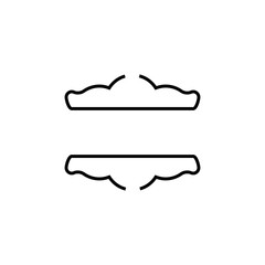 Vintage text frame line icon. Simple style vintage poster background symbol. Logo design element. T-shirt printing. Vector for sticker.