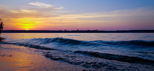 Obraz premium sunset on the beach