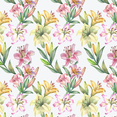 seamless pattern with flowers