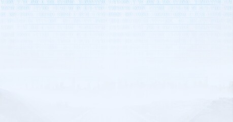 Composition of binary coding over light blue sky