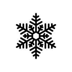 Christmas Xmas Snowflake Vector icon in Outline Style. a flake of snow, especially a feathery ice crystal. Vector illustration icon that can be used for apps, websites, or part of a logo