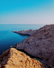 On tip of the cliff and the beautiful view