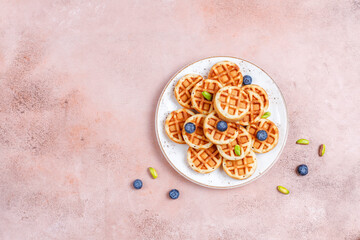 Carbohydrate breakfast,pancakes,crepes,wafers.
