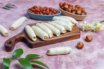 Traditional Azerbaijan holiday Novruz sweets mutaki.