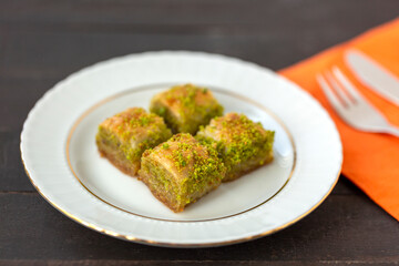 Turkish traditional dessert baklava