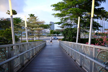 a walk on the bridge