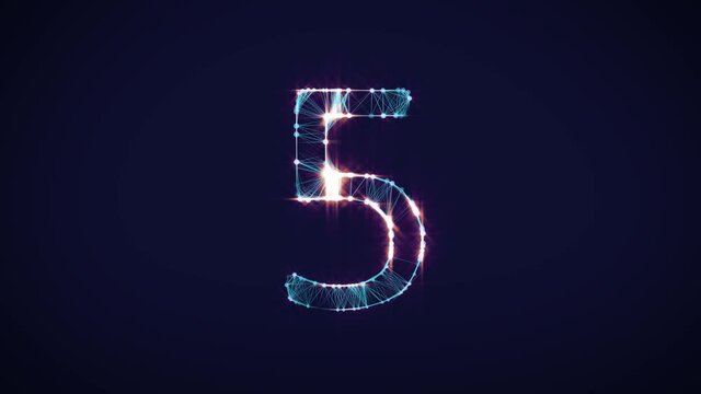 Molecule alphabet style Countdown - Powered by Adobe