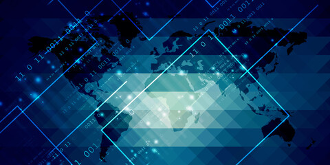 2d illustration world map abstract background
