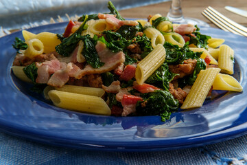 Italian Bacon Sausage Penne
