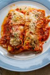 Italian American Stuffed Manicotti