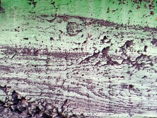 Obraz premium Old rough wall painted in green