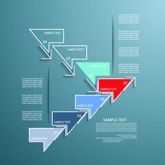Fototapeta premium Set of different charts and templates for infographic