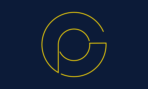 
GP/PG logo, GP/PG letter logo design with yellow and navy blue color, GP/PG Business abstract vector logo monogram template.
