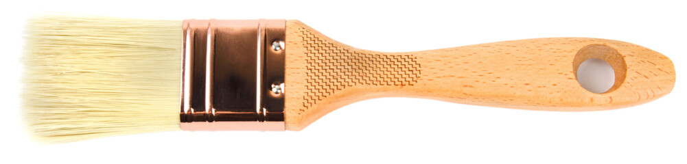 The new beautiful brush is isolated on a white background.