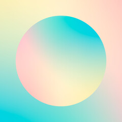 Aesthetic Sphere Liquid Colorful Round Shape Gradient for Creative Futuristic Abstract Design with Minimal Bright Neon Graphic Style. Vibrant Concept Digital Art.