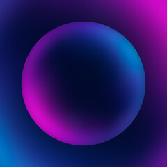 Aesthetic Sphere Liquid Colorful Round Shape Gradient for Creative Futuristic Abstract Design with Minimal Bright Neon Graphic Style. Vibrant Concept Digital Art.