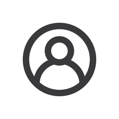 User icon. Human person symbol. Avatar log in vector sign