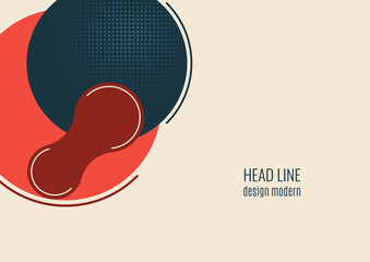 Bright geometric shapes, circle, stripes, fluid. Overlap banner template for social media. Business or technology presentation design template, brochure or flyer template. Vector