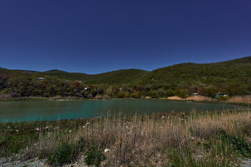 small lake in the mountains