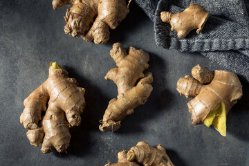 Raw Brown Organic Ginger Root