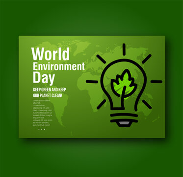 World environment day concept.Green earth of eco friendly city Save the Earth concept.Renewable energy for ecology and environment .conservation concept.Vector illustration.