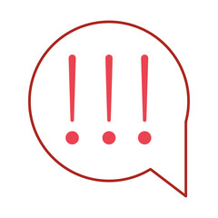 exclamation marks bubble