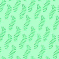 Seamless pattern with water plant