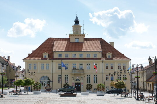 Olsztynek. Ratusz. Polska - Mazury - Warmia.