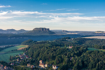 Landscape of Saxon Switzerland Germany