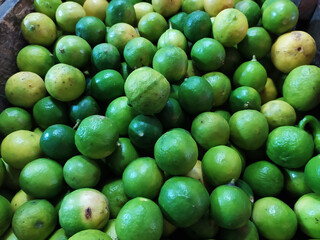 Close up of fresh lime bulk - Stock photo