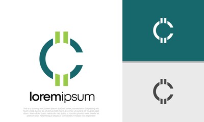 Initials C logo design. Initial Letter Logo. Cryptocurrency Logo design.