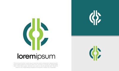 Initials C logo design. Initial Letter Logo. Cryptocurrency Logo design.